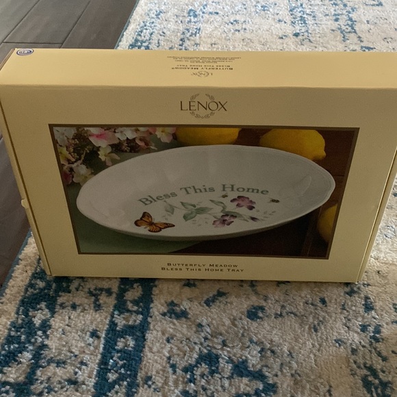 Lenox Butterfly Meadow Tray Original Packing & Box - Picture 7 of 8